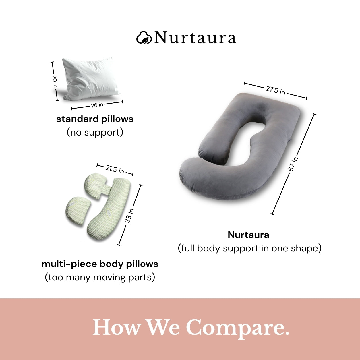 Nurtaura Snuggle Buddy — Cuddly, Cozy, Comfy Support